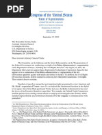 Chairman Jordan Letter To DOJ