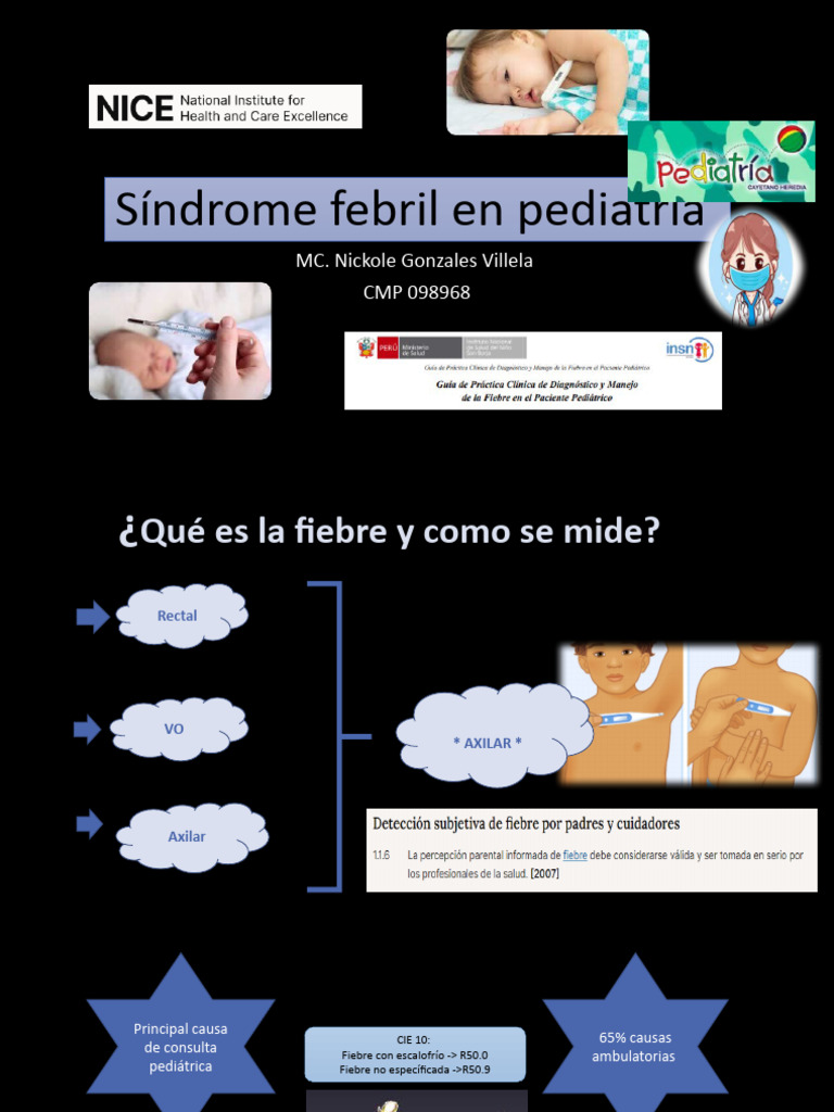 1síndrome Febril en Pediatría | PDF | Fiebre | Medicina CLINICA