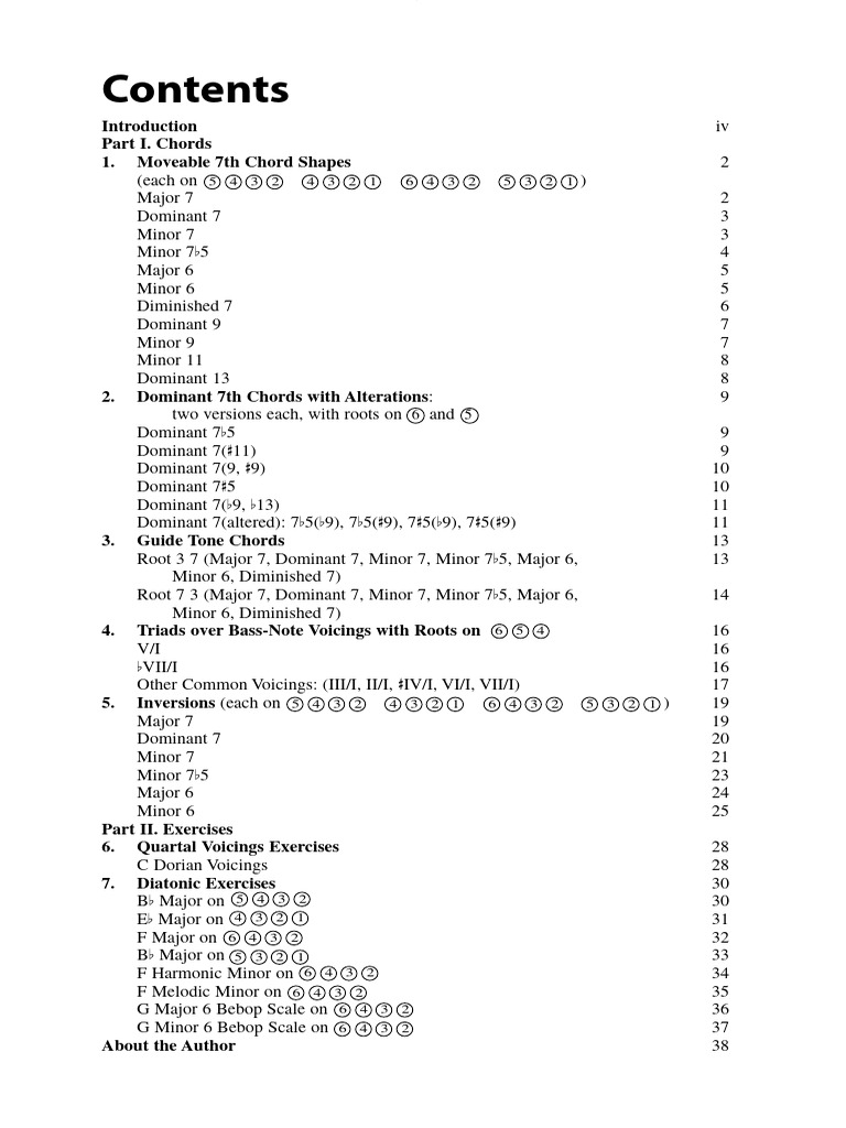 (Berklee Guide) PECKHAM RICK BERKLEE JAZZ GUITAR CHORD Content PDF