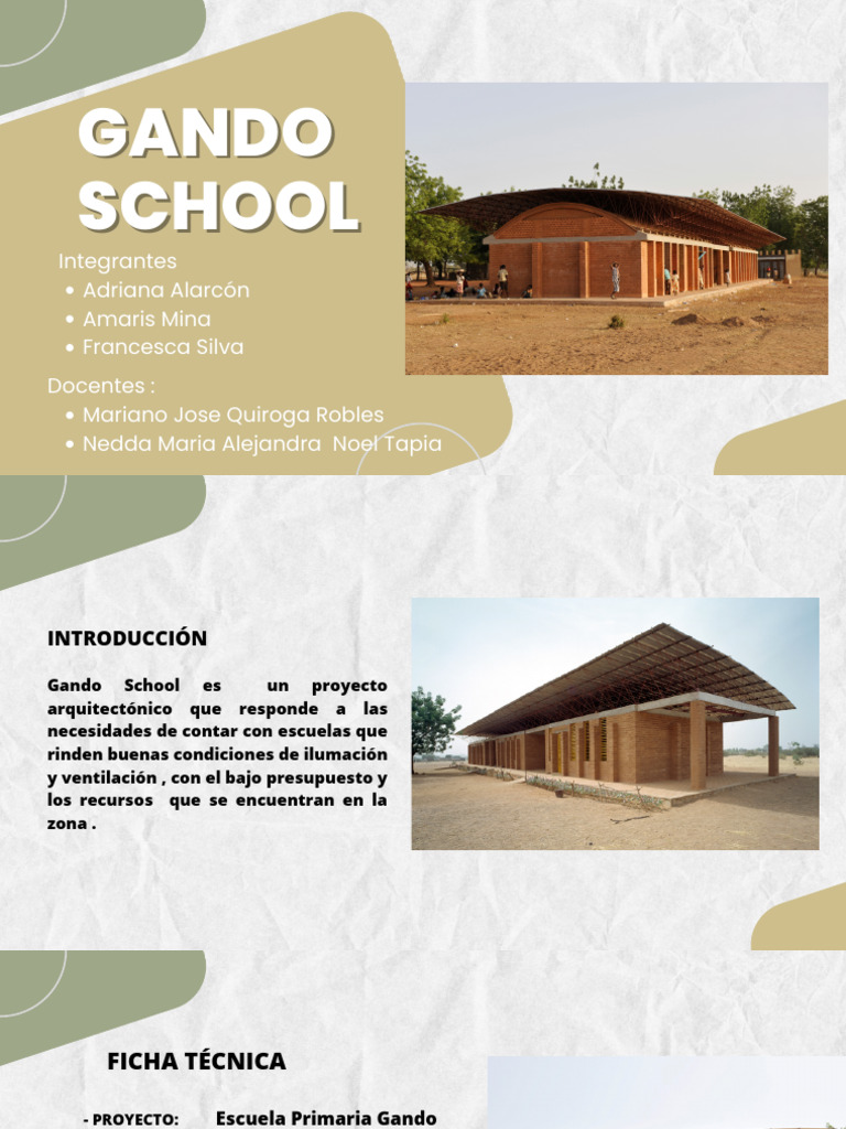 Escuela Primaria Gando de Francis Kéré | PDF | Clima | Geografía Física