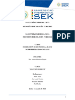 Personalidad y Violencia - Discusión Forense