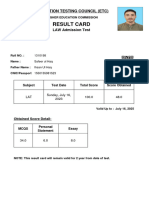 Etc Result Card Lat