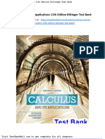 Calculus and Its Applications 11th Edition Bittinger Test Bank