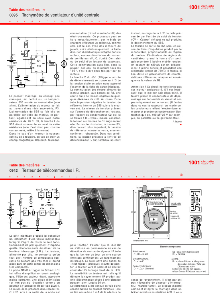 Tachymètre de Ventilateur D'unité Centrale: Table Des Matières, PDF, Infrarouge