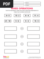 True Number Sentence Free Printable Worksheets For Grade 1