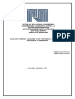 Glosario Sobre El Código de Ética Profesional Del Ingeniero en Venezuela