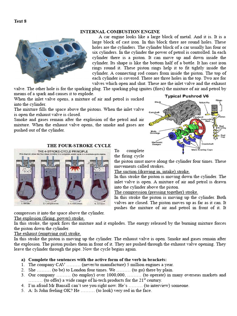 Internal Combustion Engine Overview | PDF | Ignition System | Fuel Cell