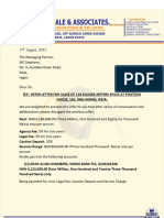 Offer Letter For Poatson House Office Space 1