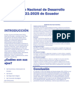 El Plan Nacional de Desarrollo 2021