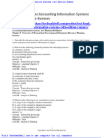 Test Bank For Accounting Information Systems 14th Edition Romney