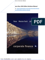 Corporate Finance Ross 10th Edition Solutions Manual