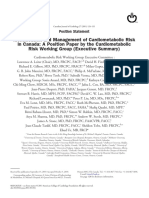 Identification and Management of Cardiometabolic Risk in Canada: A Position Paper by The Cardiometabolic Risk Working Group (Executive Summary)