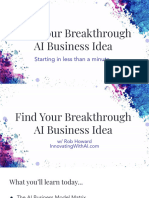 Find Your Breakthrough AI Business Idea