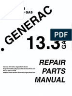 Generac EK130 Gas Generator Engine Parts Manual 3