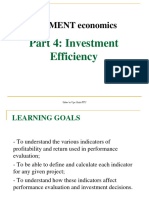 Chapter 4 Investment Efficiency