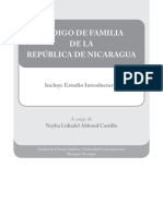 Estudio Introductorio Al Primer Código de Familia de Nicaragua
