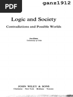 ELSTER, JON - Logic and Society (Contradictions and Possible Worlds) (OCR)