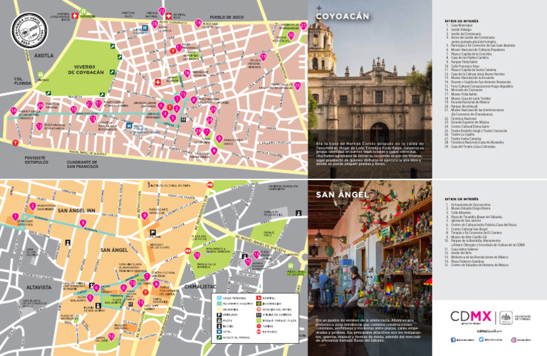 Mapa Coyoacan - San Angel - CDMX | PDF | México