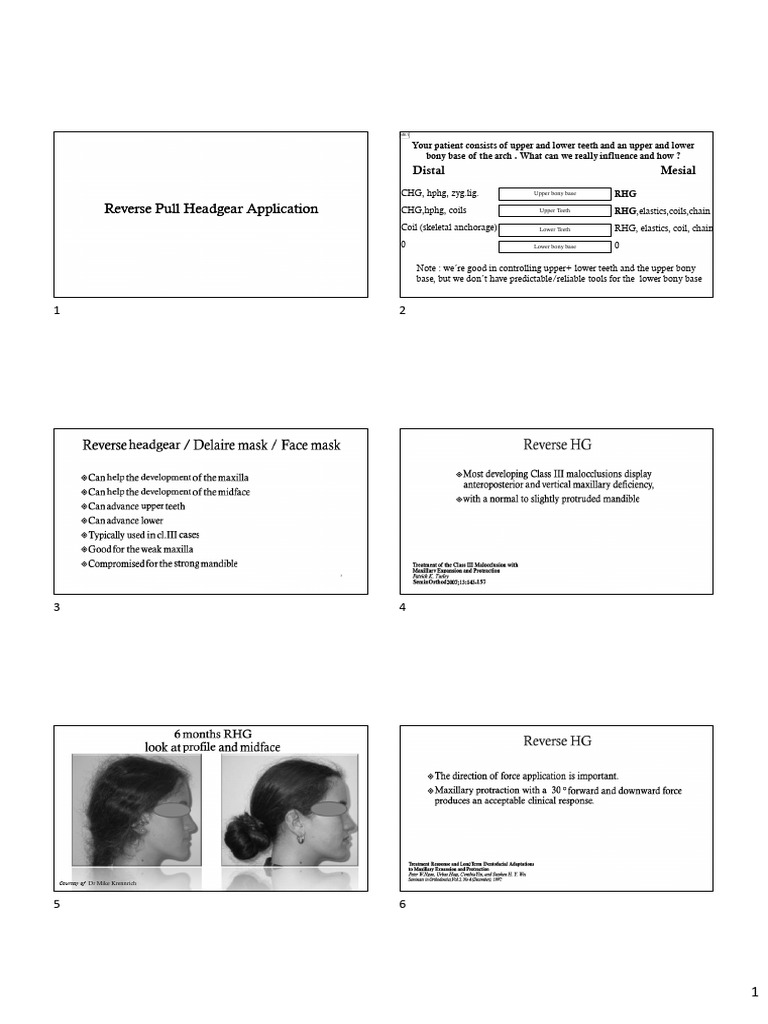 Reverse Pull Headgear Application Reverse Pull Headgear Application ...