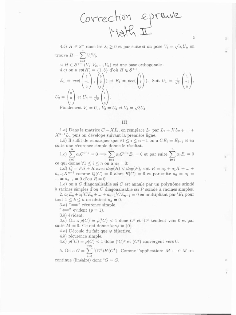 2006.MP - Maths II - Corr | PDF