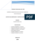 Contrato - Derecho Empresarial - Universidad Tecnológica Del Peru