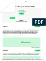 Sergio Henrique Teixeira Mello: Nota Final