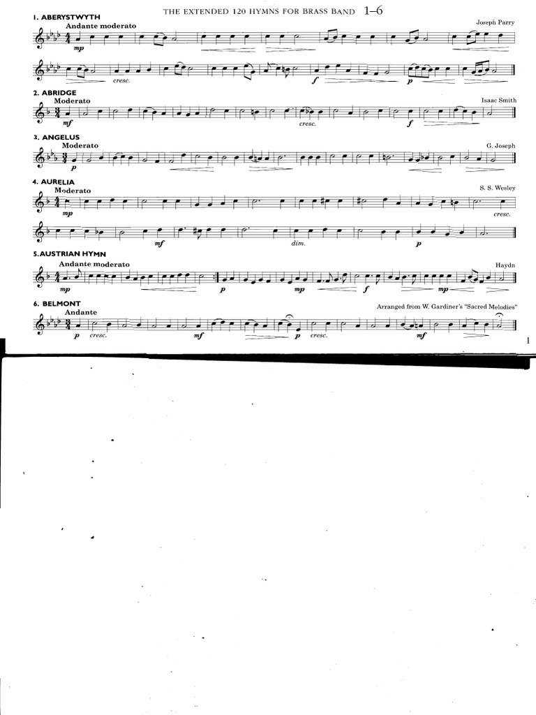 120 Hymnen Für Blasorchester Es Hornstimmenbuch A5 120 Hymnen Für Blasorchester – Es Hornstimmenbuch, Standardausgabe In A5, Perfekt Für Musiker Marching Trombone