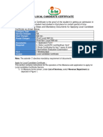 MEESEVA User Manual For KIOSKS - Local Candidate Certificate Ver 1.1
