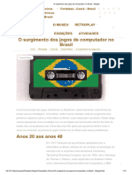 O Surgimento Dos Jogos de Computador No Brasil - Bojogá