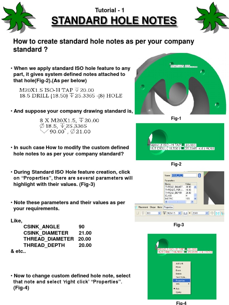 Customizing Standard Hole Notes | PDF | Computing | Computing And ...