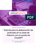 Tutorial para La Elaboracin de Podcasts en La Clase de Historia Con La Ayuda de ChatGPT