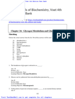 Fundamentals of Biochemistry Voet 4th Edition Test Bank
