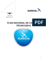 Plan Control Tecnico 2012