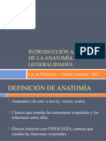 Introducción Al Estudio de La Anatomía