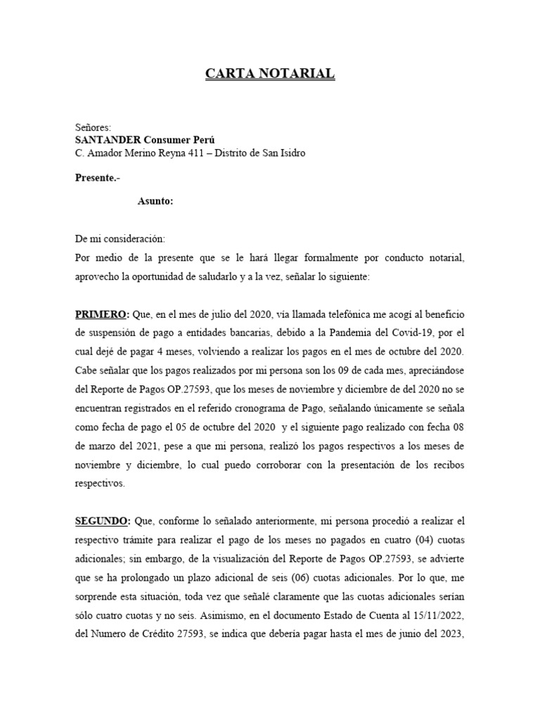 SANTANDER Consumer Perú PDF