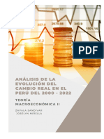 Tarea - Análisis de La Evolución Del Cambio Real en El Perú Del 2000 - 2022