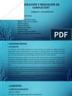 Solución y Mediación de Conflictos - El Conflicto