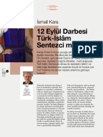 İsmail Kara Türk İslam Sentezi Derin Tarih Sayı 138 Eylül 2023