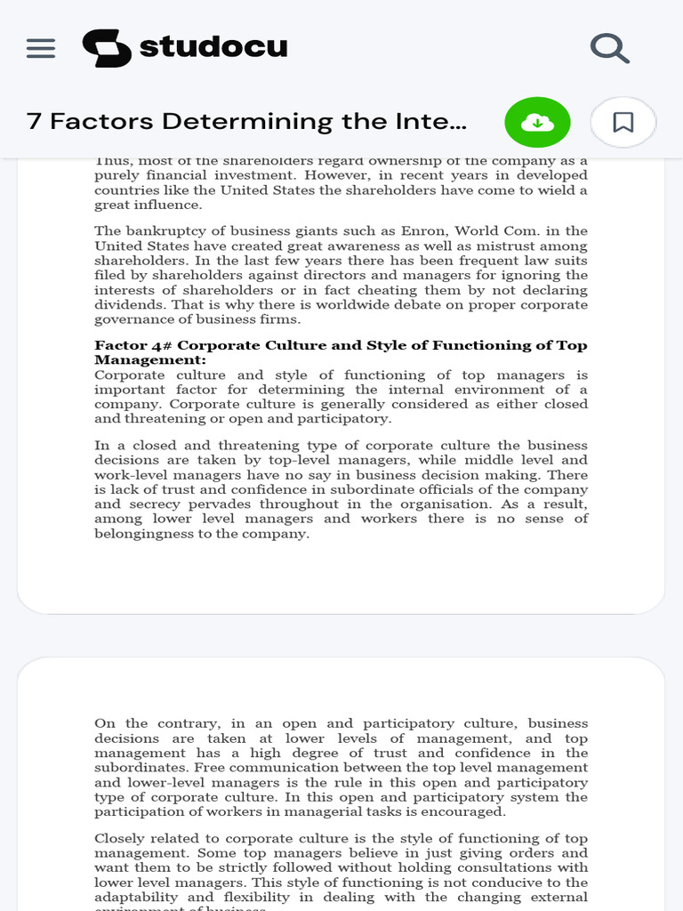Corporate Governance and Culture Insights | PDF | Organizational ...