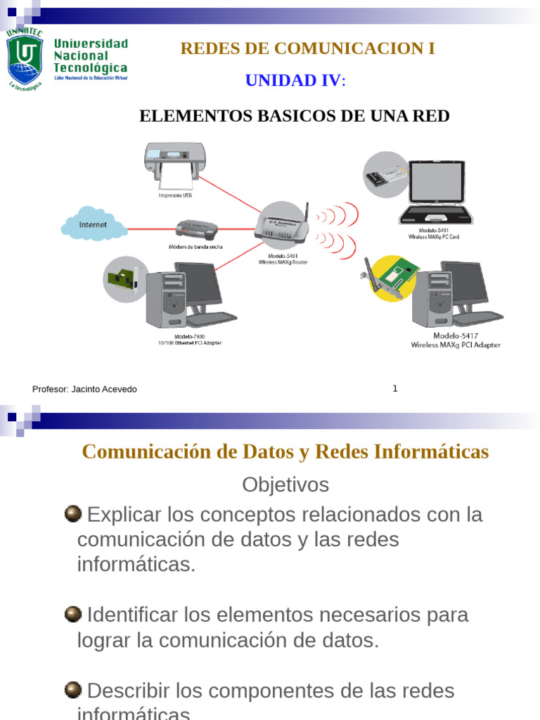 Unidad Iv | PDF | Red de computadoras | Hardware de la computadora