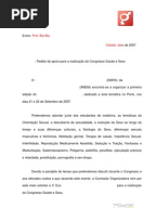 Exemplo de Carta de Pedido de Emprego