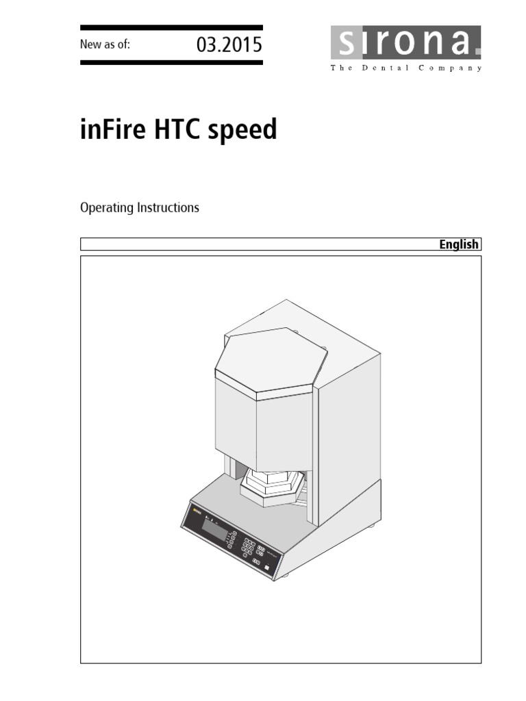 Infire HTC Speed Operating Instruction | PDF | Sintering | Chemistry