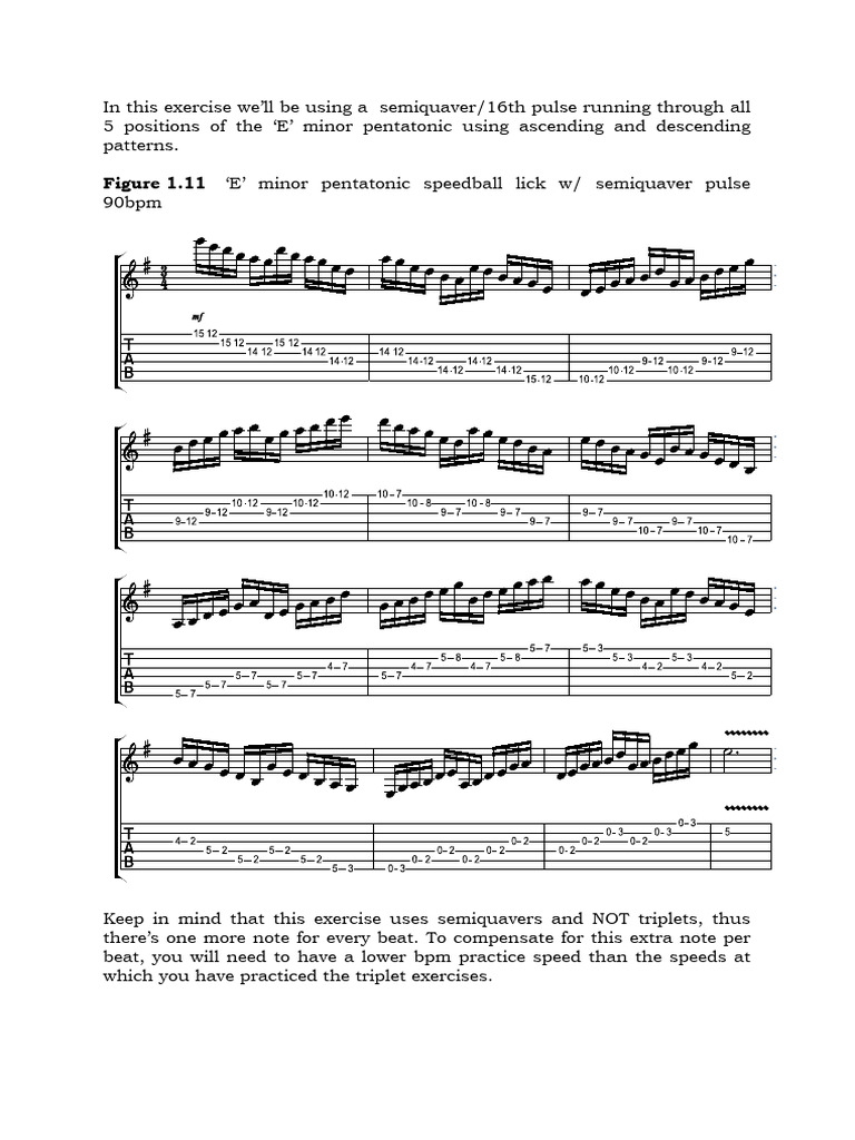 USM+Figure+1.11+-+'E'+minor+pentatonic+speedball+lick+w +semiquaver ...