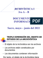 2022-Arch. I - 3ro A-B - Tema 4 Documentos e Informacion - DOCUMENTO de ARCHIVO - PP - GCA .PPT - V-VI-2022