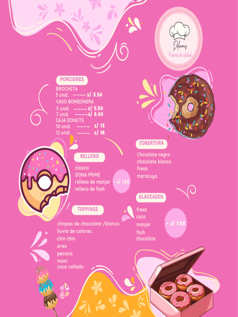 Logotipo reposter a y cupcakes color rosa y negro pdf