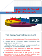 Unit 4 & 5 - Demographic & Social Cultural Environment