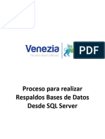 Realizar Respaldos Bases de Datos SQL