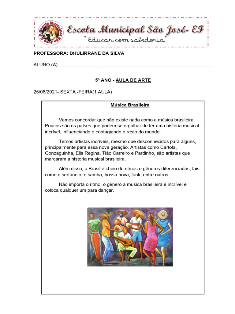 Apostila de Artes 5 Ano | PDF