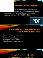 Local and Global Communication in Multicultural Settings 1