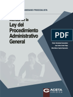 Manual de la Ley del procedimiento Administrativo General